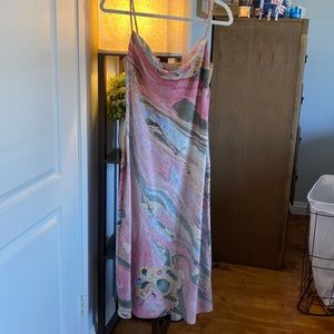 Urban Outfitters Trinity Cowl Neck Midi Dress - Size M